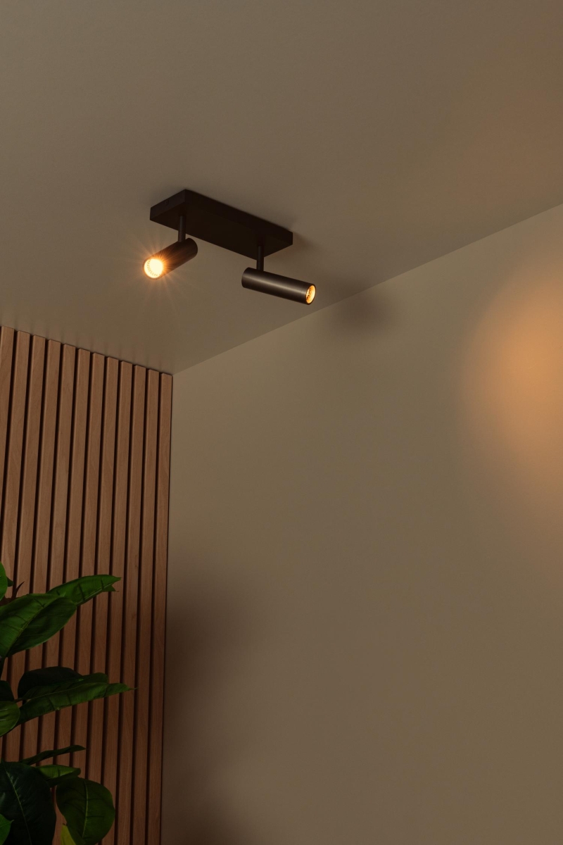 Lucide GRADO - Ceiling spotlight - 2xGU10 (MR11) - Grey iron